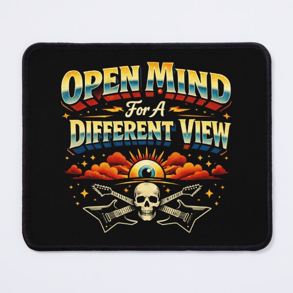 Item preview, Retro Rock Design Open Minded Different Vision Skull Guitars designed and sold by sing-it-out.
