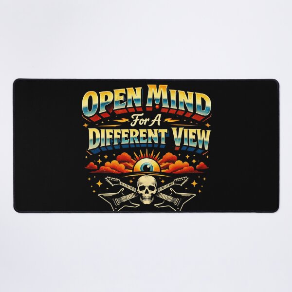 Item preview, Retro Rock Design Open Minded Different Vision Skull Guitars designed and sold by sing-it-out.
