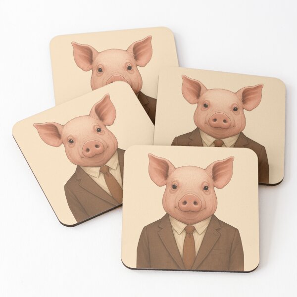 Item preview, THE GENTLE PIG  designed and sold by TheWonkyEaselCo.