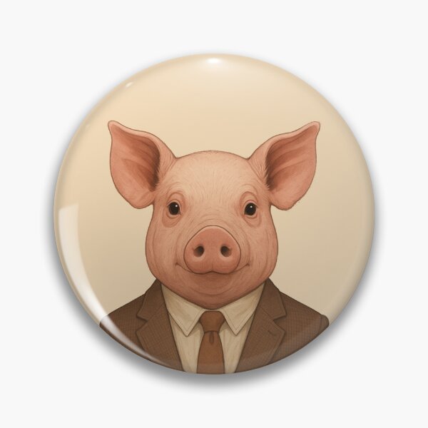 Item preview, THE GENTLE PIG  designed and sold by TheWonkyEaselCo.