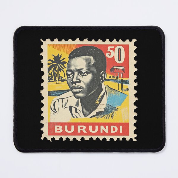 Item preview, Vintage Burundi Postage Stamp - East African Heritage Portrait designed and sold by tiigerdad.