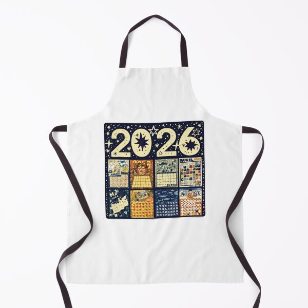 Item preview, 2026 Calendar Sticker – Colorful Illustrated Year Overview designed and sold by Gurjeetpixelart.