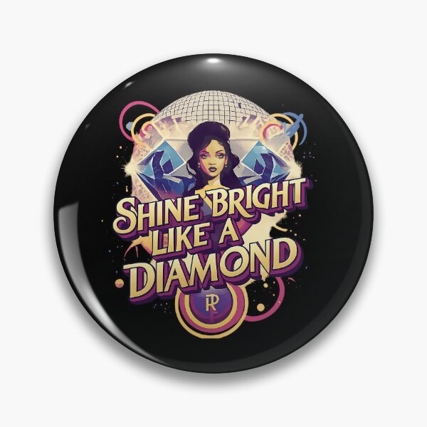 Item preview, Glamorous Pop Art Portrait: Shine Bright Like A Diamond Vibe. Rihanna designed and sold by sing-it-out.