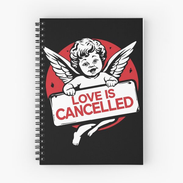 Item preview, Cupid sitting with a protest sign saying “Love Is Cancelled” 2 designed and sold by Neon G.