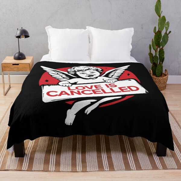 Item preview, Cupid sitting with a protest sign saying “Love Is Cancelled” 2 designed and sold by Neon G.