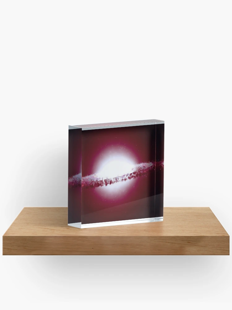 Thumbnail 2 of 5, Acrylic Block, Fantasy Red Star Exploding designed and sold by RMSphoto.