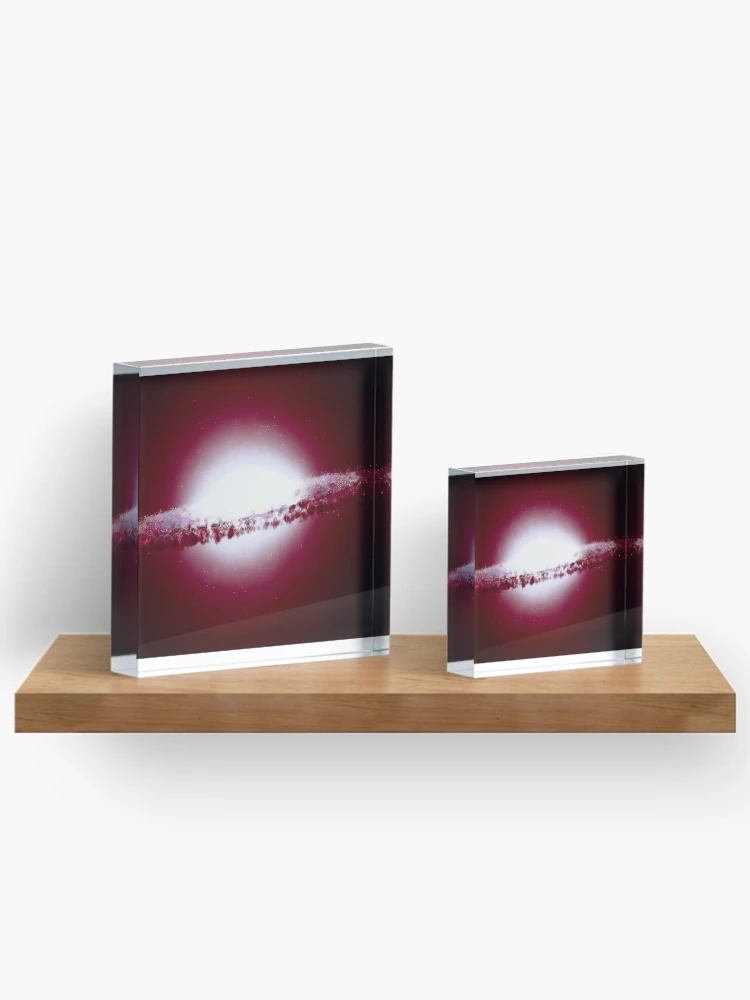 Thumbnail 3 of 5, Acrylic Block, Fantasy Red Star Exploding designed and sold by RMSphoto.