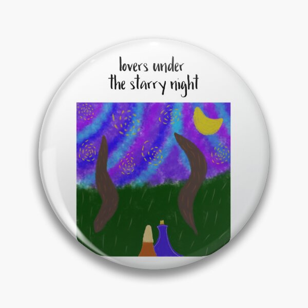 Item preview, Lovers under Starry Night T-Shirt and More designed and sold by Wild Crane Designs.