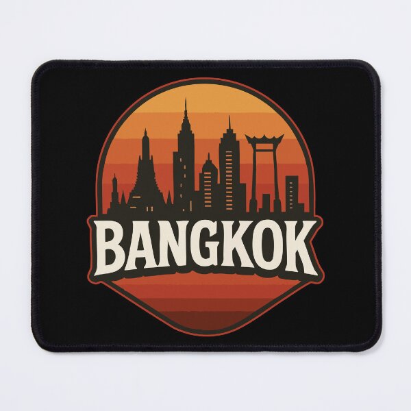 Item preview, Bangkok Thailand Retro Vintage Travel designed and sold by TomFrontierArt.