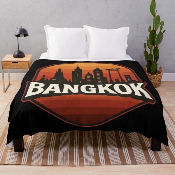 Item preview, Bangkok Thailand Retro Vintage Travel designed and sold by TomFrontierArt.