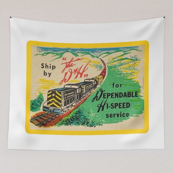 Item preview, Vintage Delaware and Hudson Railroad - The Bridge Line designed and sold by QuayTradingCo.
