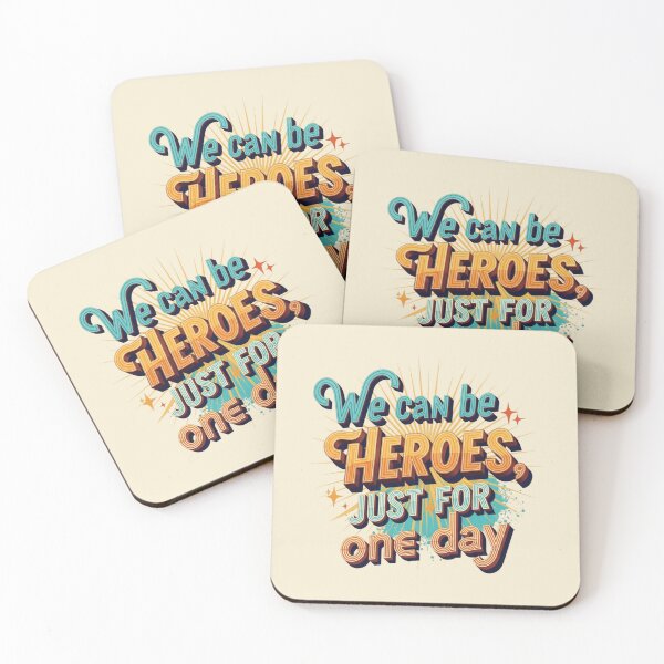 Item preview, Inspiring retro design: we can be heroes for a day designed and sold by sing-it-out.
