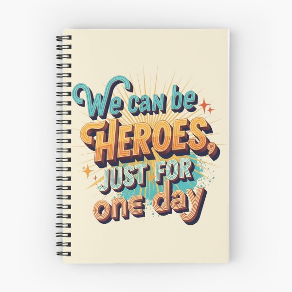 Item preview, Inspiring retro design: we can be heroes for a day designed and sold by sing-it-out.