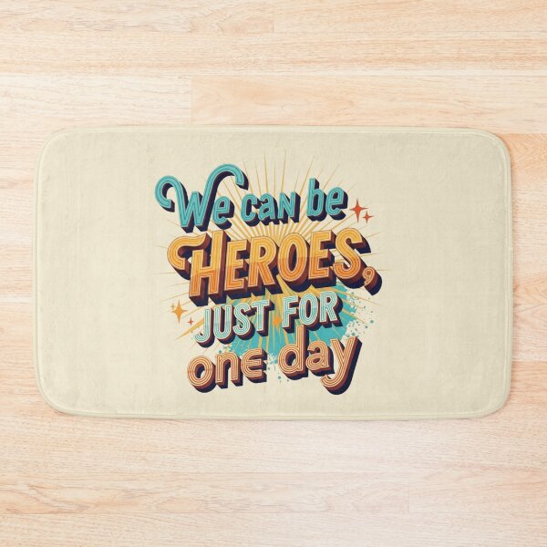 Item preview, Inspiring retro design: we can be heroes for a day designed and sold by sing-it-out.