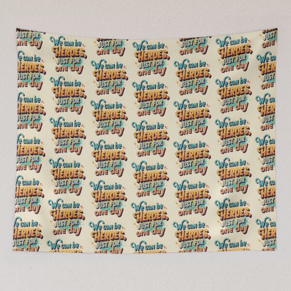 Item preview, Inspiring retro design: we can be heroes for a day designed and sold by sing-it-out.