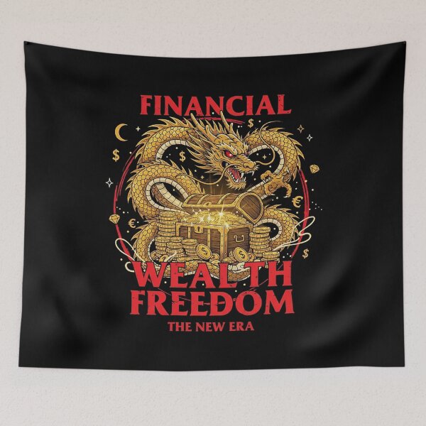 Item preview, Financial Wealth Freedom Golden Dragon New Era designed and sold by zzz888.
