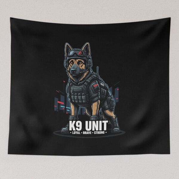 Item preview, Funny K9 German Shepherd Cartoon Dog Illustration designed and sold by Uglyandcute.