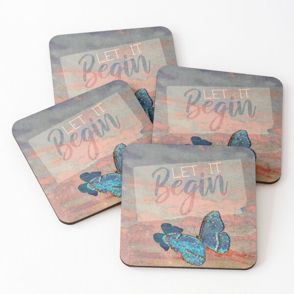 Item preview, Let It Begin Text & Butterflies designed and sold by Moonody Designs.