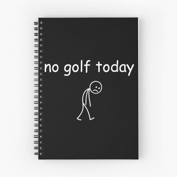 Item preview, No Golf Today Sad Stick Figure Minimal Humor Illustration designed and sold by Phil Ben.