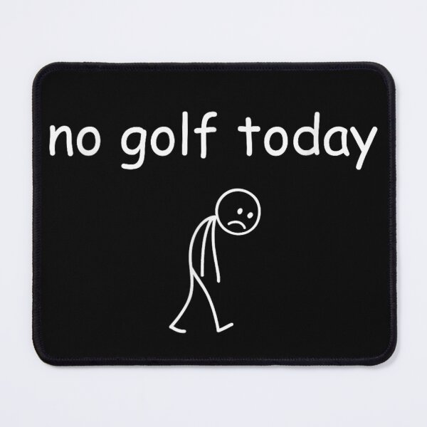 Item preview, No Golf Today Sad Stick Figure Minimal Humor Illustration designed and sold by Phil Ben.