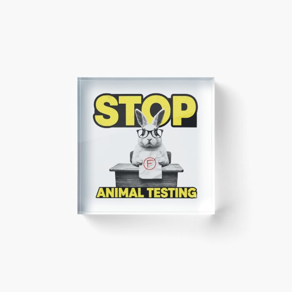 Item preview, Stop Animal Testing, PETA, stupid rabbit, animal rights, funnyfits70, Humor, Funny, retro, vintages, funny quotes, animal humor, designed and sold by FunnyFits70.