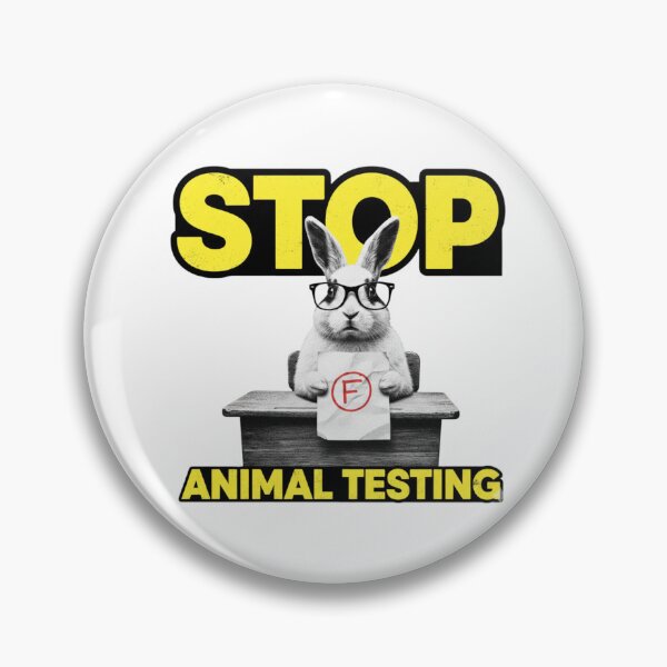Item preview, Stop Animal Testing, PETA, stupid rabbit, animal rights, funnyfits70, Humor, Funny, retro, vintages, funny quotes, animal humor, designed and sold by FunnyFits70.