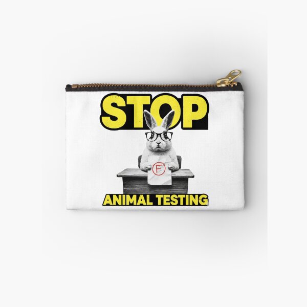 Item preview, Stop Animal Testing, PETA, stupid rabbit, animal rights, funnyfits70, Humor, Funny, retro, vintages, funny quotes, animal humor, designed and sold by FunnyFits70.