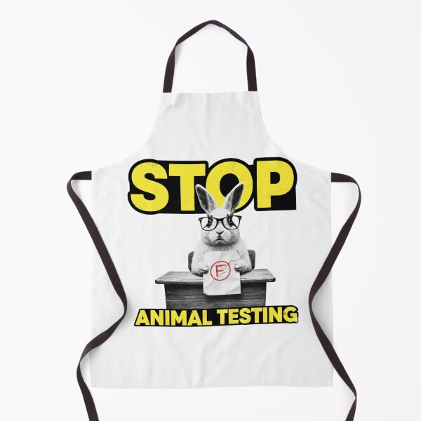 Item preview, Stop Animal Testing, PETA, stupid rabbit, animal rights, funnyfits70, Humor, Funny, retro, vintages, funny quotes, animal humor, designed and sold by FunnyFits70.
