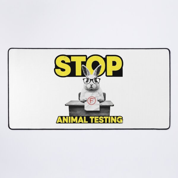Item preview, Stop Animal Testing, PETA, stupid rabbit, animal rights, funnyfits70, Humor, Funny, retro, vintages, funny quotes, animal humor, designed and sold by FunnyFits70.
