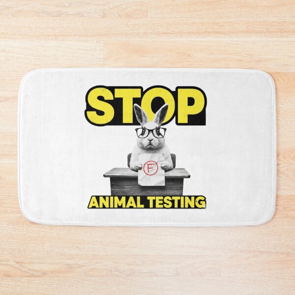 Item preview, Stop Animal Testing, PETA, stupid rabbit, animal rights, funnyfits70, Humor, Funny, retro, vintages, funny quotes, animal humor, designed and sold by FunnyFits70.