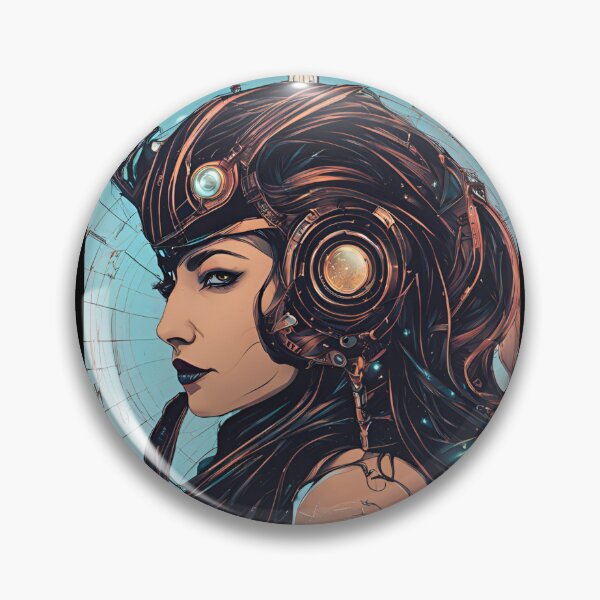 Item preview, Cyborg girl listening to music 9 designed and sold by Neon G.
