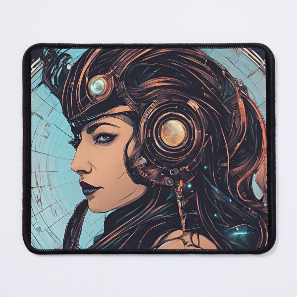 Item preview, Cyborg girl listening to music 9 designed and sold by Neon G.