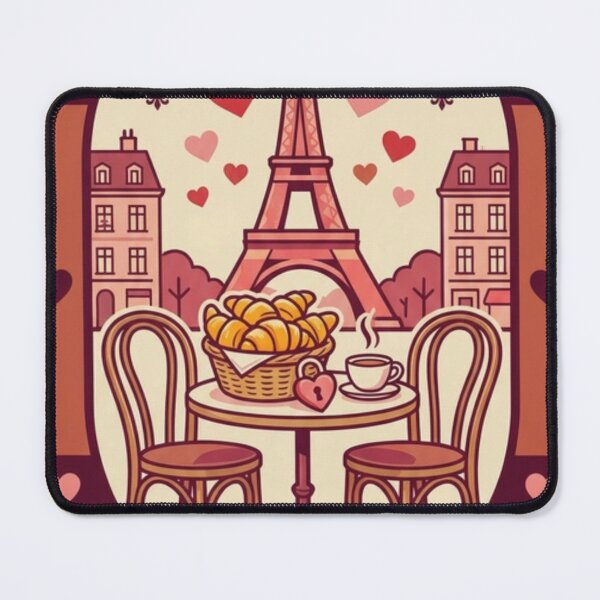 Item preview, LOVE & CROISSANTS - romantic and fun designed and sold by buycostarica.