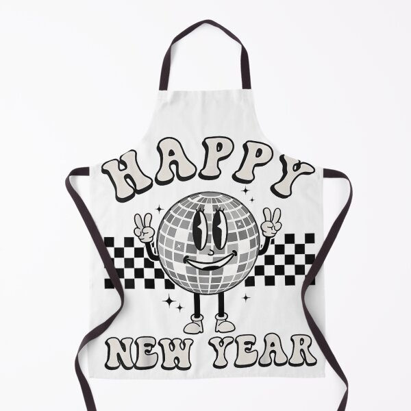 Item preview, Happy New Year Smiling Disco Ball Retro Party Illustration designed and sold by Phil Ben.