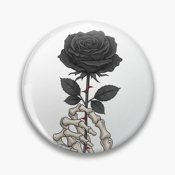 Item preview, Skeleton Hand Rose | Gothic Dark Fantasy Romantic Sticker designed and sold by Gothic Han.