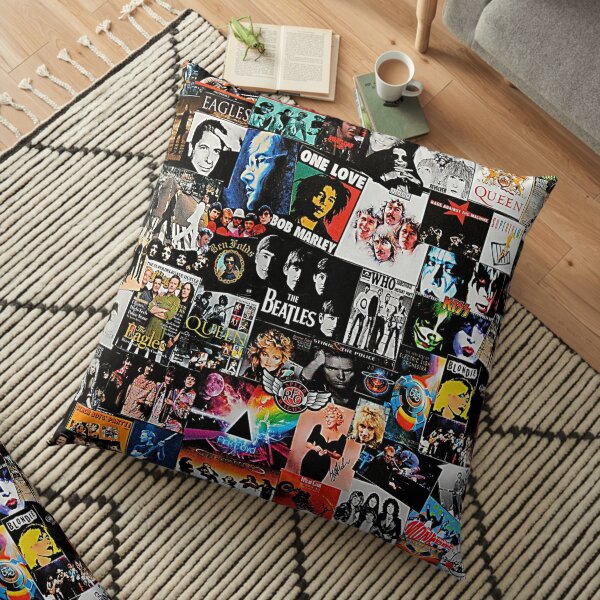 Rock Collage Floor Pillow