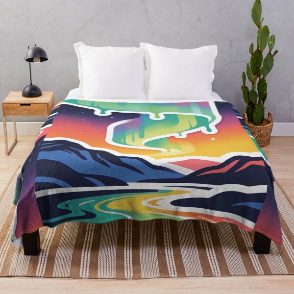 Item preview, Psychedelic Northern Lights Aesthetic | Vibrant Aurora Borealis Melting Gradient Art designed and sold by Cherrydora.