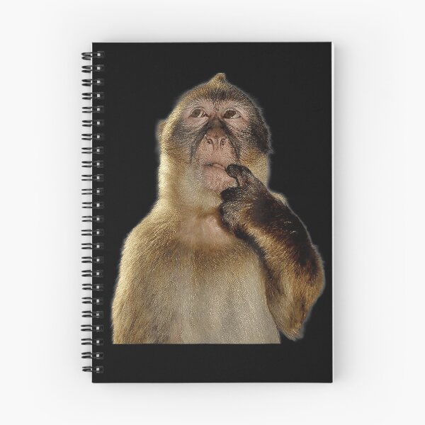 Item preview, Thinking Monkey Confused Expression Meme Style Portrait Illustration designed and sold by Phil Ben.