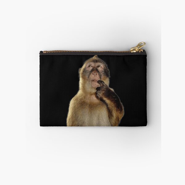Item preview, Thinking Monkey Confused Expression Meme Style Portrait Illustration designed and sold by Phil Ben.