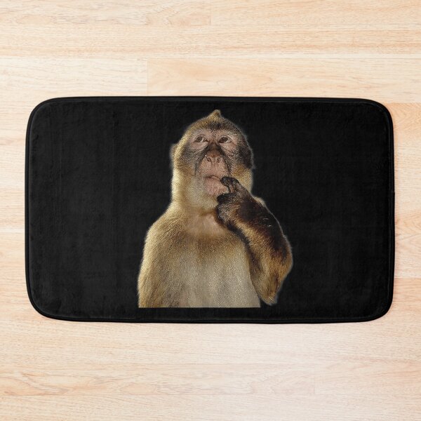Item preview, Thinking Monkey Confused Expression Meme Style Portrait Illustration designed and sold by Phil Ben.