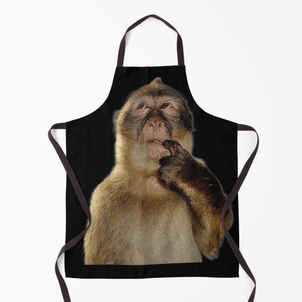Item preview, Thinking Monkey Confused Expression Meme Style Portrait Illustration designed and sold by Phil Ben.