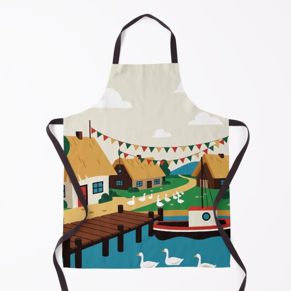 Item preview, Lake near a small village designed and sold by Design4uStudio.