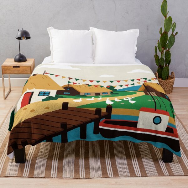 Item preview, Lake near a small village designed and sold by Design4uStudio.