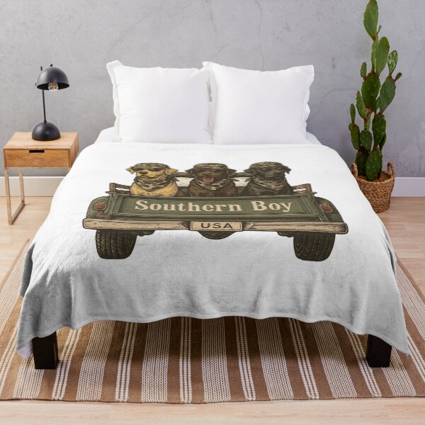 Item preview, Southern Boy Hunting Dogs Illustration | Country Outdoor Lifestyle Design designed and sold by Sonchai Paladsai.
