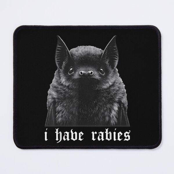 Item preview, Cute Bat Saying I Hate Rabies Dark Humor Illustration designed and sold by TiaraHans.