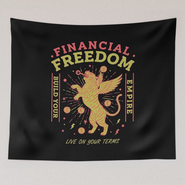 Item preview, Financial Freedom Winged Tiger Build Your Empire designed and sold by zzz888.