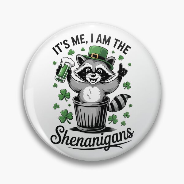 Item preview, Shenanigans St Patrick_s Day Funny Raccoon designed and sold by lilensgavadur.
