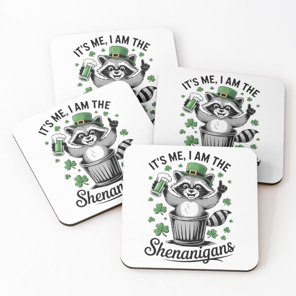 Item preview, Shenanigans St Patrick_s Day Funny Raccoon designed and sold by lilensgavadur.