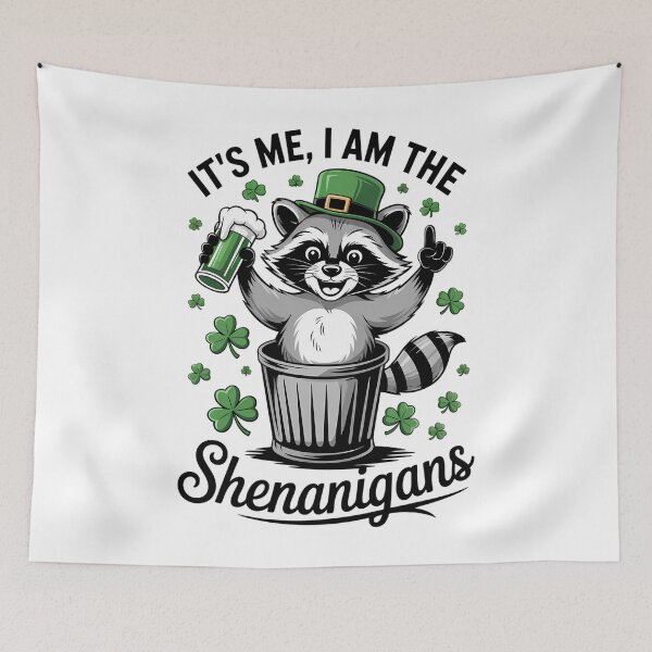 Item preview, Shenanigans St Patrick_s Day Funny Raccoon designed and sold by lilensgavadur.