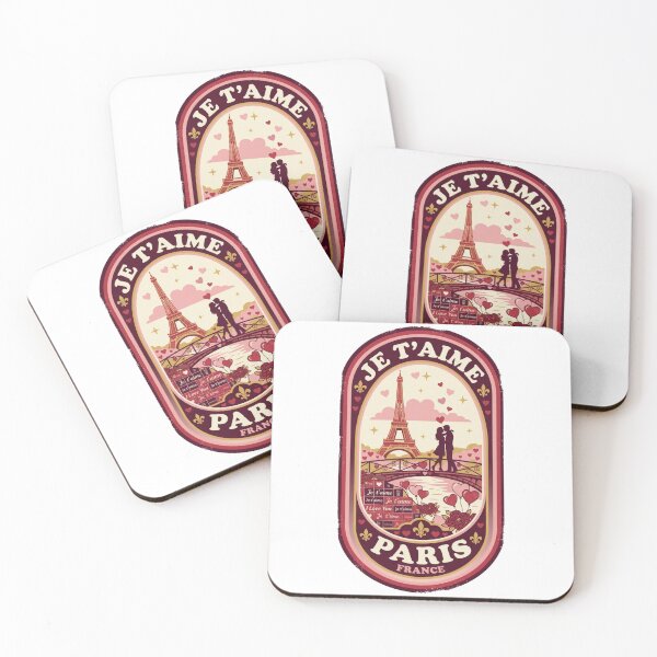 Item preview, JE T'AIME PARIS - romantic French phrase designed and sold by buycostarica.